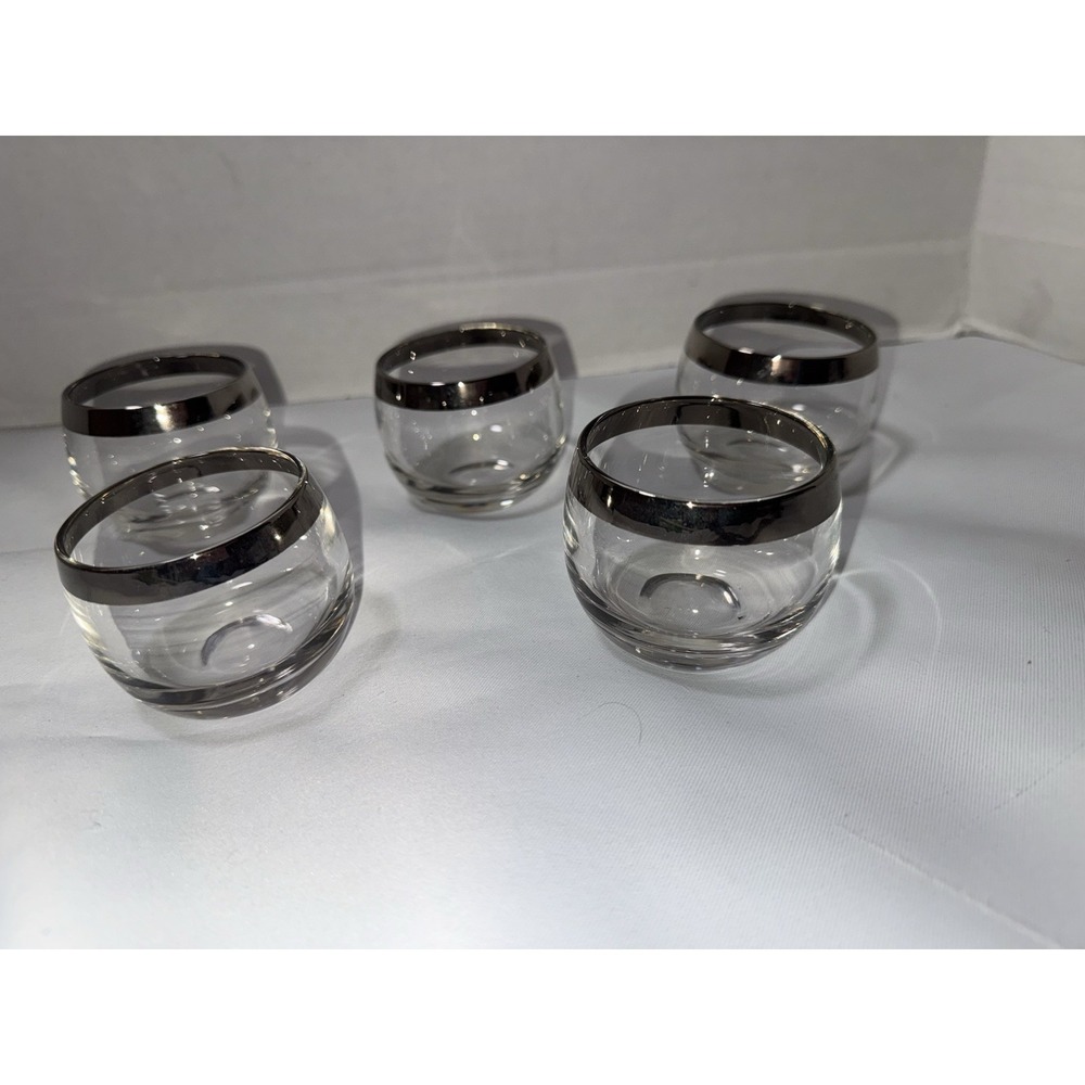Vintage Dorothy Thorpe Glasses Set Of 5 Height: 2.75"‎